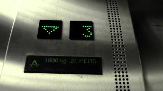 2000 Thyssen Traction elevators @ Amfi Shopping Center, Narvik, Norway.