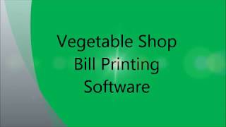 Vegetable Shop Bill Printing Software (with GST) - by shitalinfotech screenshot 4