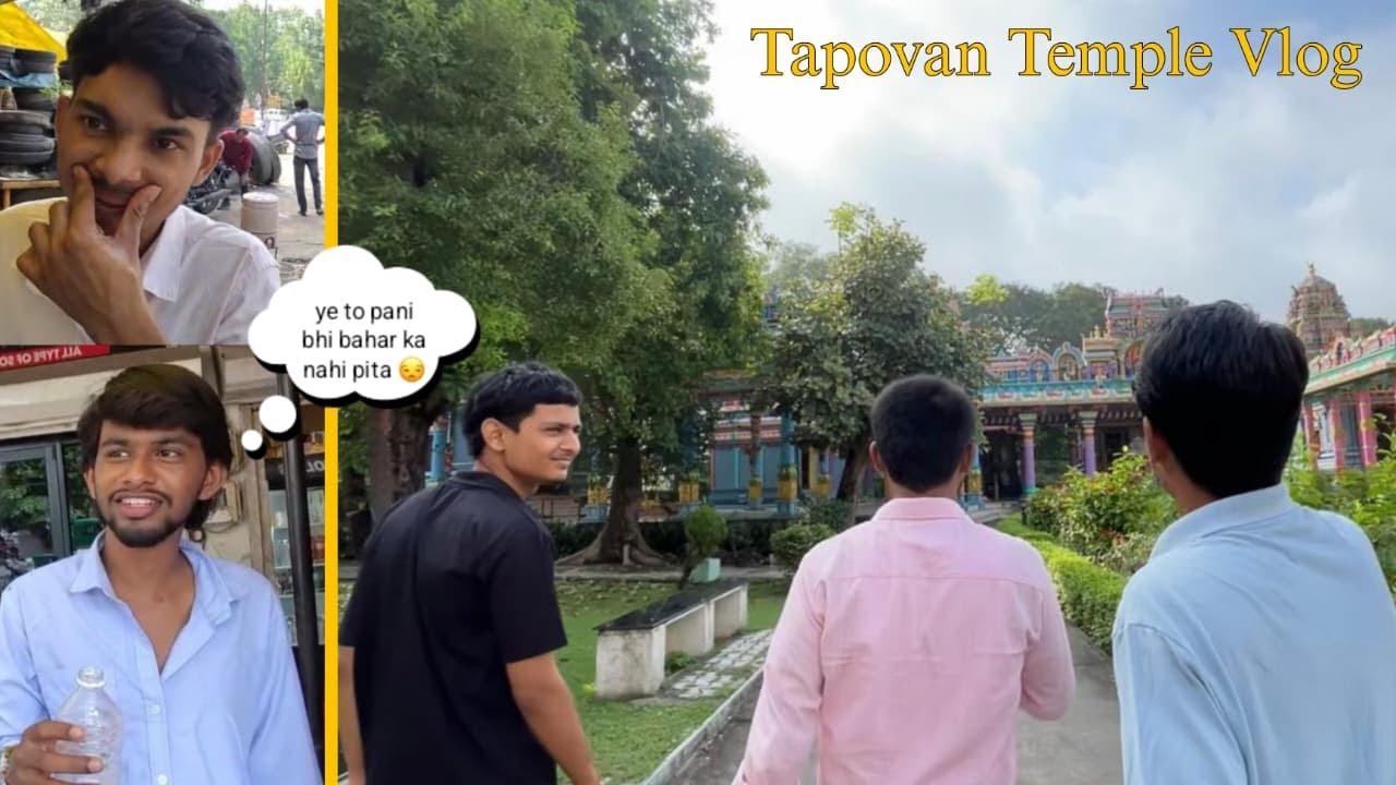 Our first vlog is finally here! | Tapovan temple visit, Vadodara