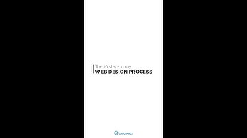 The 10 steps in my Web Design process