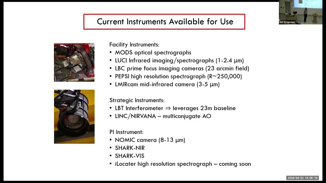 UASI Symposium 2024 Joseph Shields The Large Binocular Telescope as a Discovery Machine