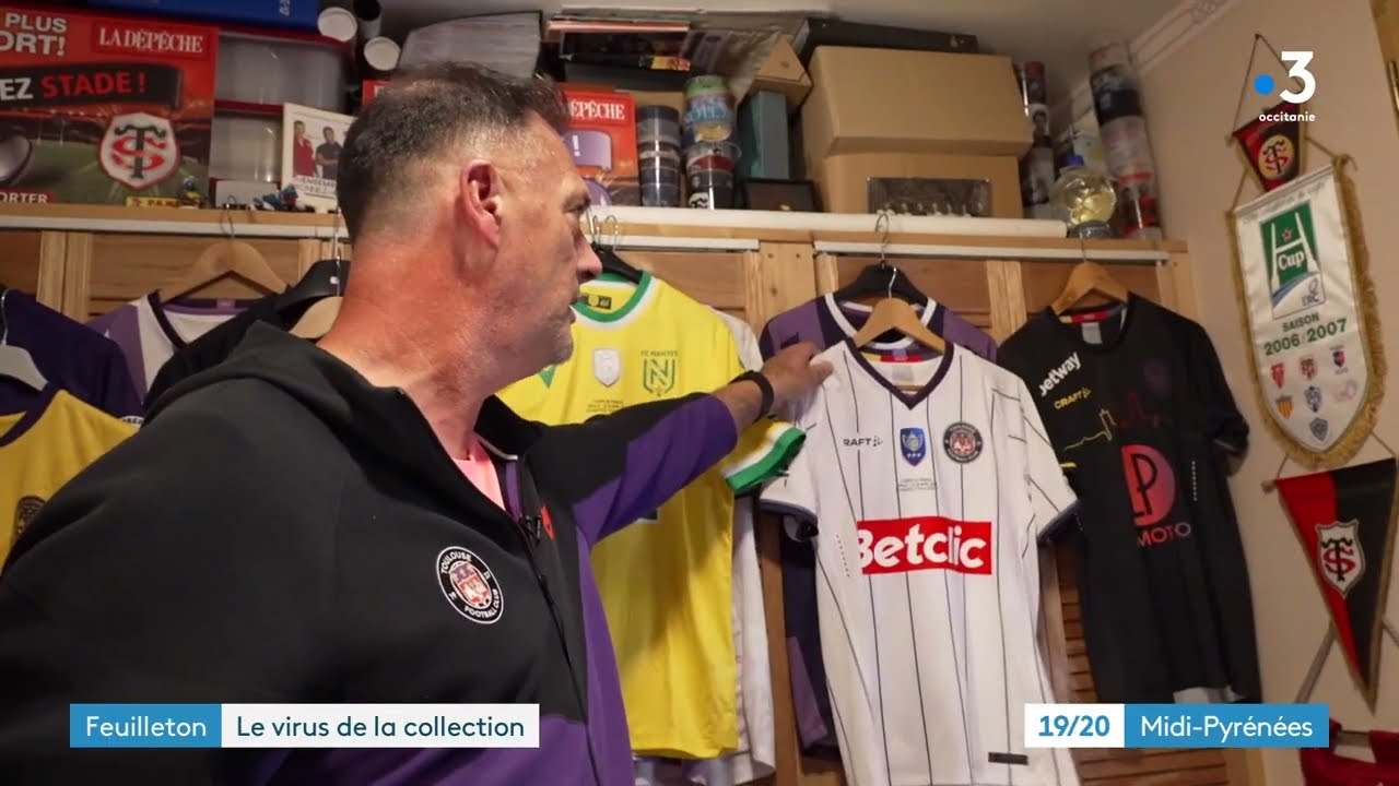 Crampons, maillots, archives... Il est l'un des plus grands passionnés du TFC (COLLECTIONNEURS EP.4)