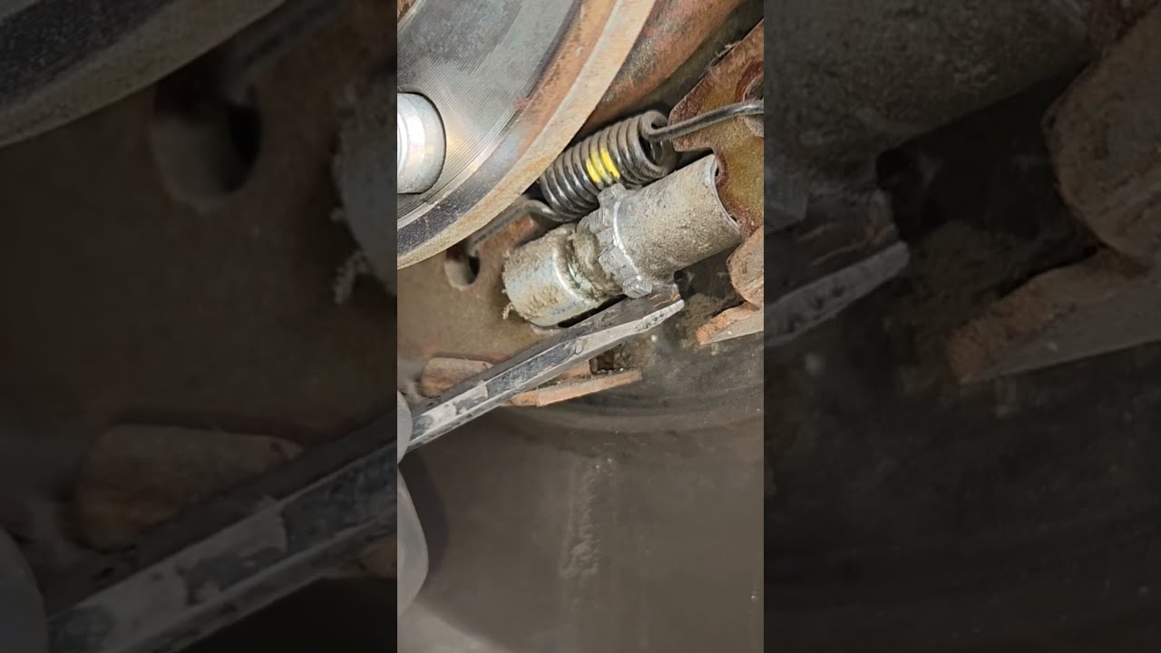 REAR HAND BRAKE SHOES ADJUSTMENT Shortvideo Shorts Short