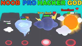 NOOB VS PRO VS HACKER VS GOD in Cloud Rush screenshot 2