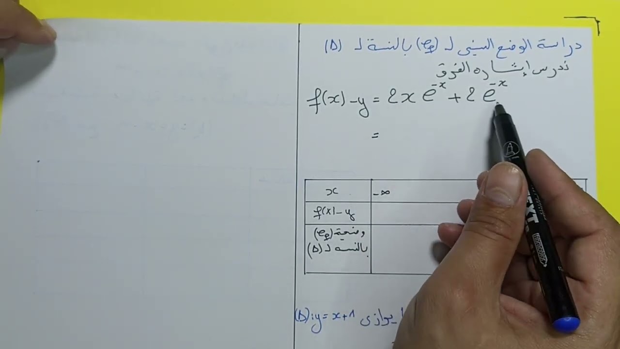 دراسة دالة اسية الدالة 02