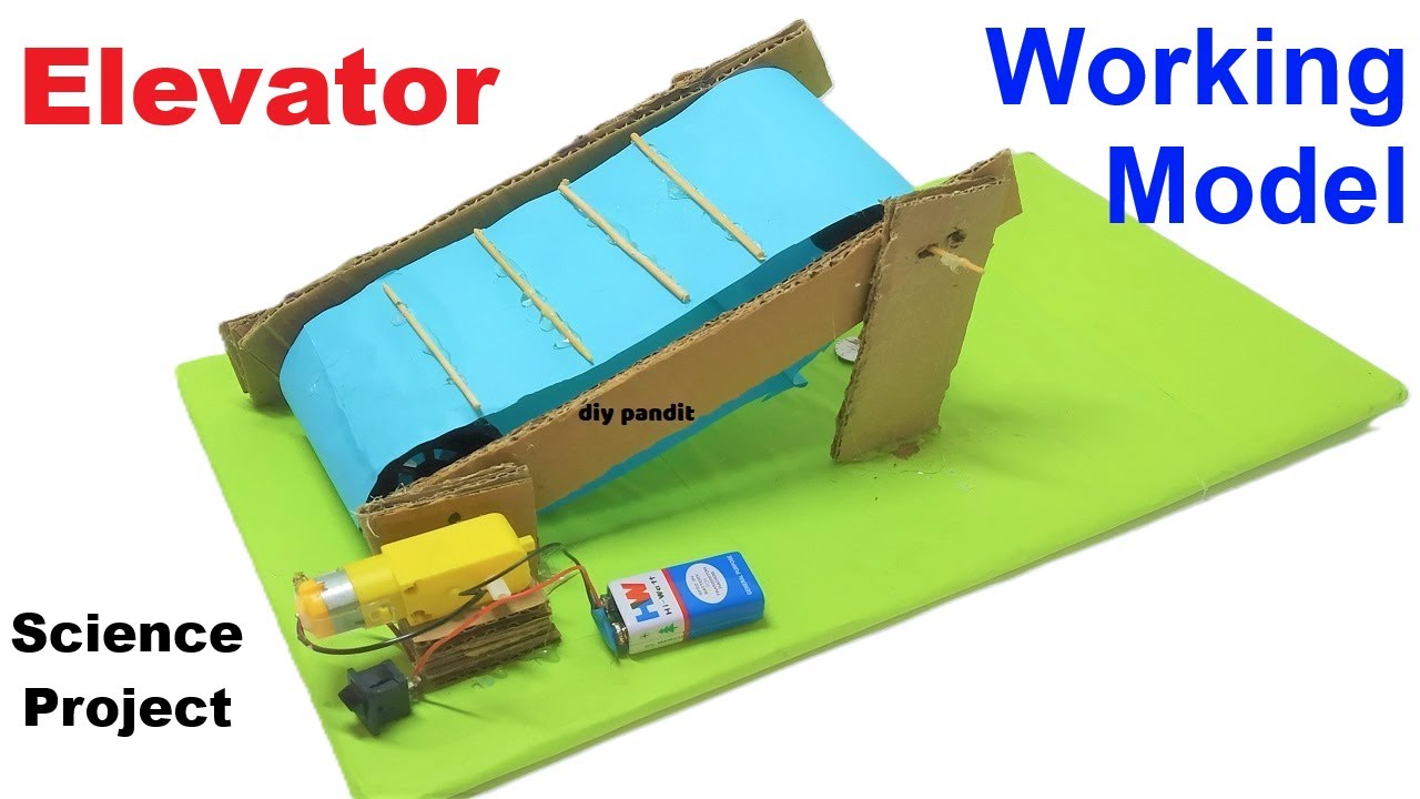 how to make elevator working model for inspire award science project ...