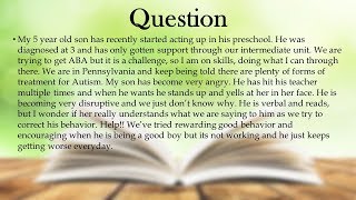 Ask An Autism Expert: Kyrystle Pulido - Unacceptable Classroom Behavior