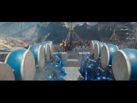 The Great Wall First Battle Scene when the Drums get sounded