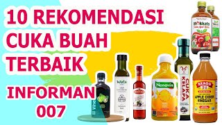 10 REKOMENDASI CUKA BUAH TERBAIK