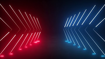 4K No Copyright Arrow Shapes Neon Lights Loop Animated Motion Graphics Background Free Footage