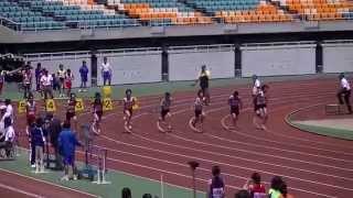 20140504エコパ中学　男子100m21組