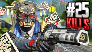 Bloodhound With NICE SKIN 25 KILLS and 5K Damage Apex Legends Gameplay Season 20