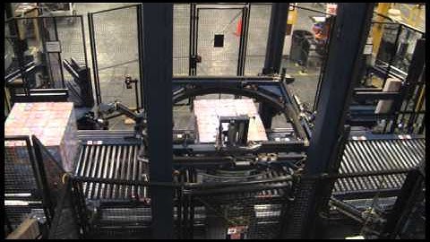 Lantech RL Ring Stretch Wrapping System With CornerBoard Applicator