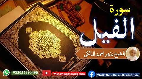 Surat ul Feel | Sheikh Qari Nazeer Ahmad Almalki | قاری نذير احمد المالکی | سورة الفيل