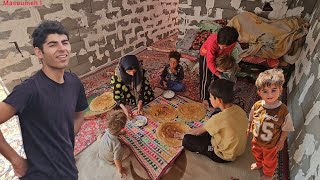 Nomadic Life in the Mountains | Masoumeh Makes a Delicious Breakfast & Takes the Sheep to Graze 🐑🏔️