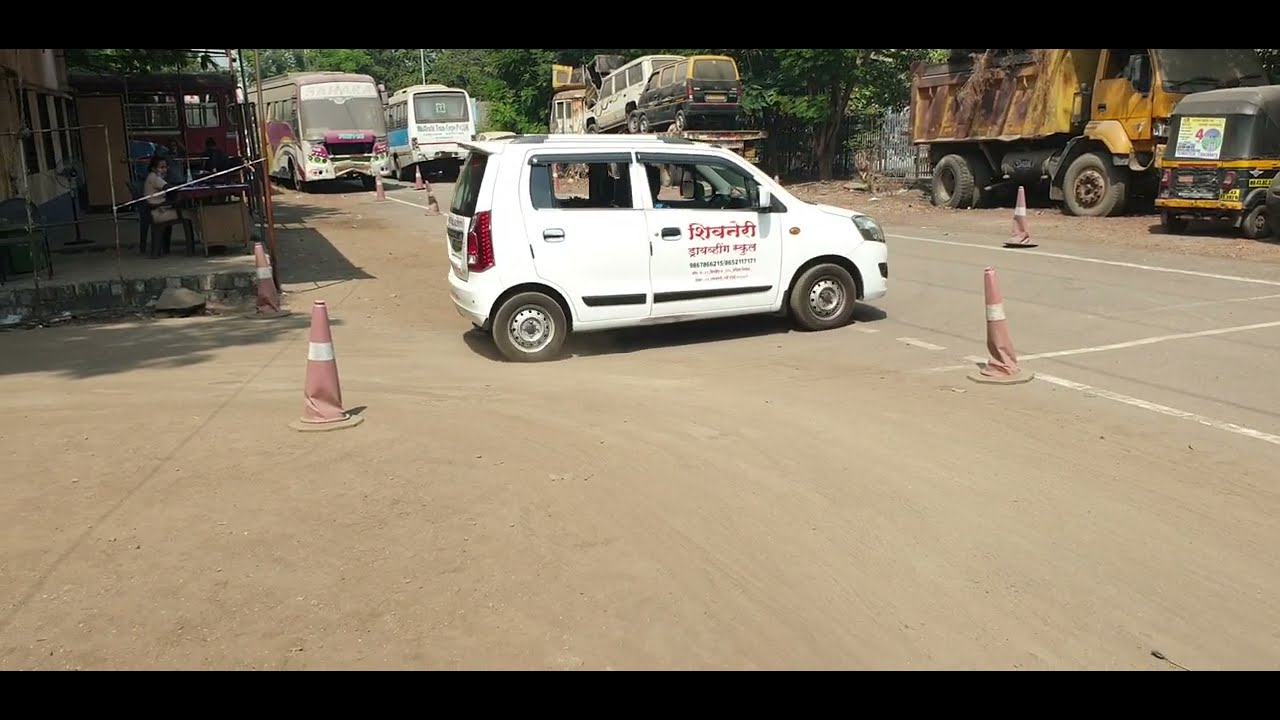 vashi-rto-driving-test-ground-of-car-bike-shivneridrivingschool-mh-43-youtube