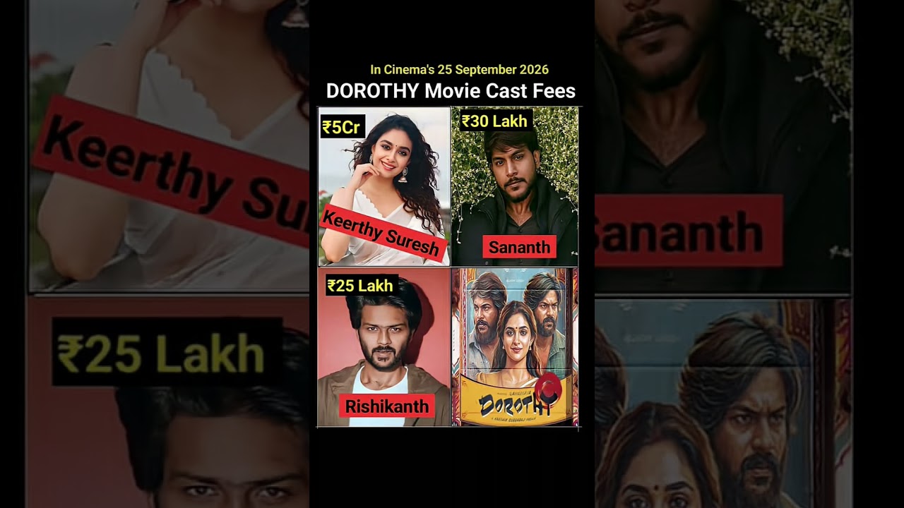 Dorothy Movie Cast Fees? 💸Keerthy Suresh, Rishikanth and Sananth star in Karthik Subbaraj's Dorothy