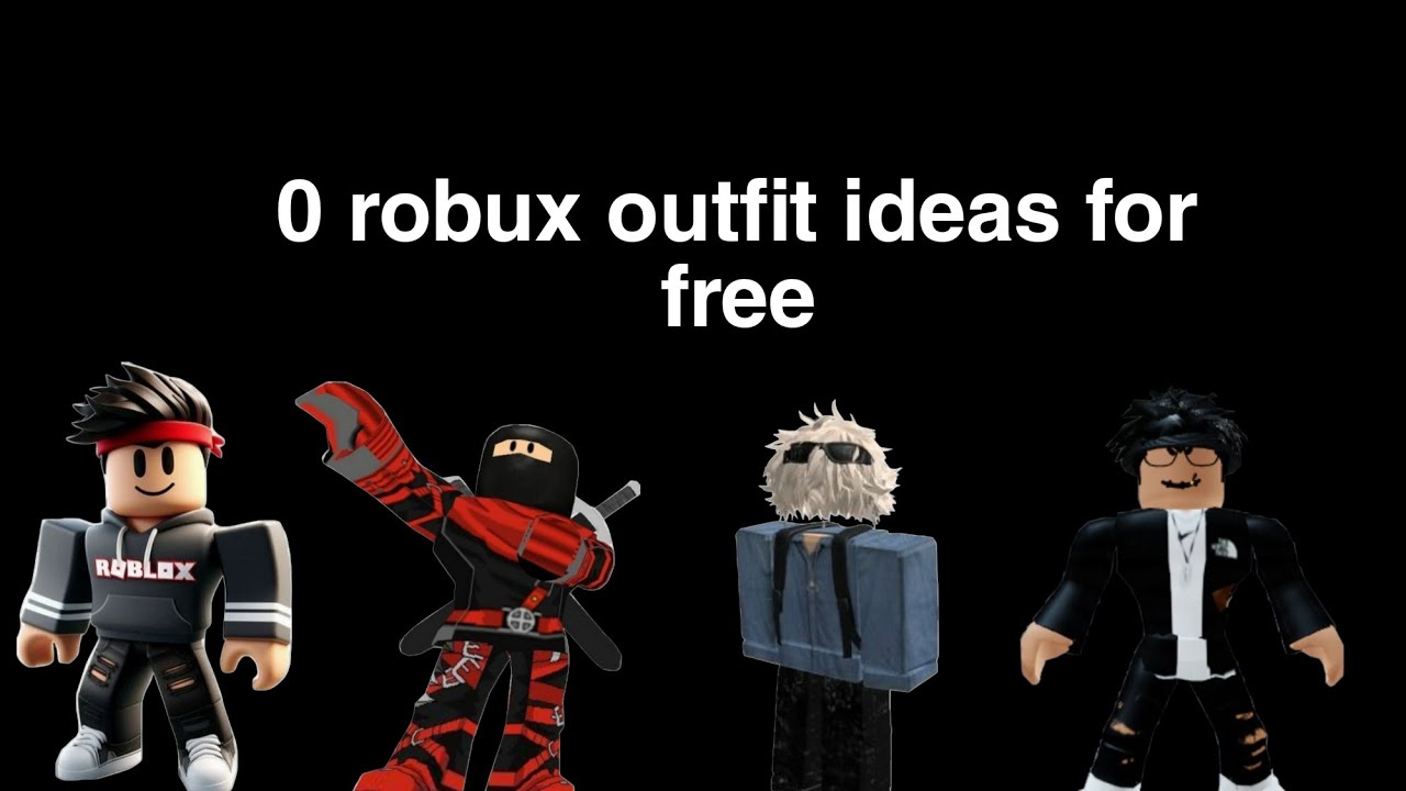 0 robux outfit ideas for free - YouTube