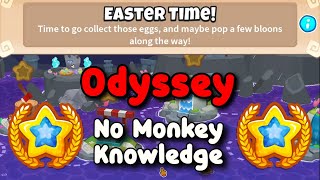 BTD6 Odyssey Hard Mode Tutorial ||  No Lives Lost || Easter Time!