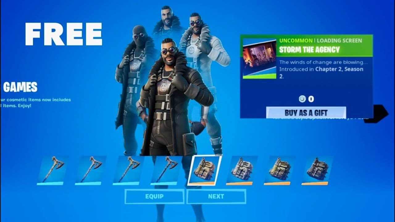 Storm the Agency FREE Items, Loading screen & Renegade Shadow Skin ...