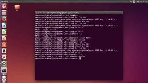 Ubuntu Lesson 18: Directory permissions and chmod - Tutorial For Beginners