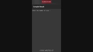 Best C++ pattern program tutorial video || 💯🧠 #shorts #coding #youtubeshorts #codewriter07