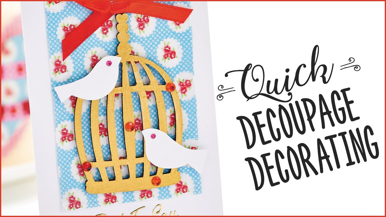 Quick Decoupage Decorating Using Patterned Tissue Paper On Blanks YouTube