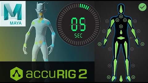 Auto Rig with Accurig Maya HUMAN-IK control rig in seconds - free tool in description!