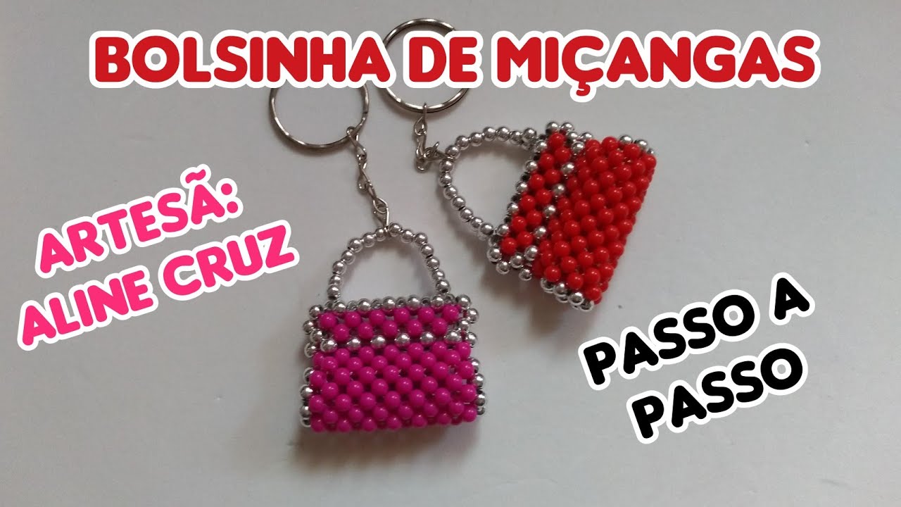 Bolsinha De Miçangas- Passo a Passo-HD 👜