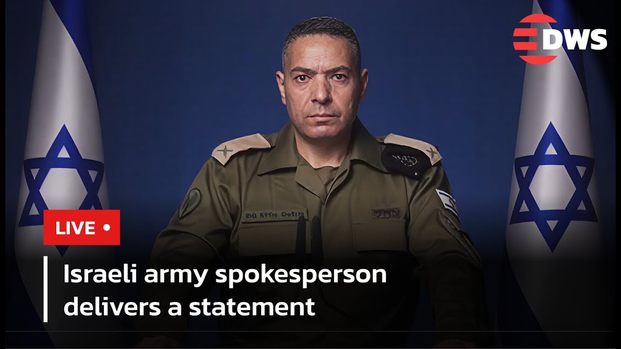 ПРЯМОЙ ЭФИР: Представитель Армии обороны Израиля бригадный генерал Эффи Дефрин представляет офици...