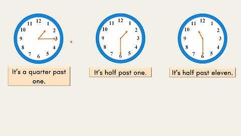 English Year 3 Unit 7: Out and About (Speaking — Time)