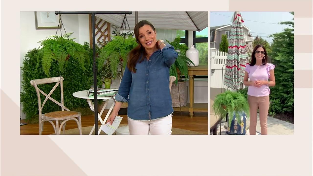 Garden Reflections Set of 2 12" Faux Fern Hanging Baskets on QVC YouTube