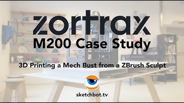 3D Printing a Mech Bust from ZBrush Sculpt. Tutorial by Steve Talkowski