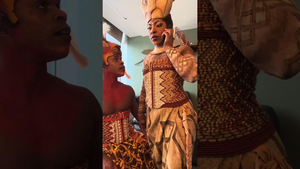 Royalty backstage at The Lion King