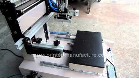 Tabletop Flat Screen Printer with Moving Vacuum Table