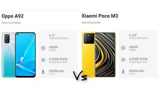 Perbandingan Oppo A92 VS Xiaomi Poco M3