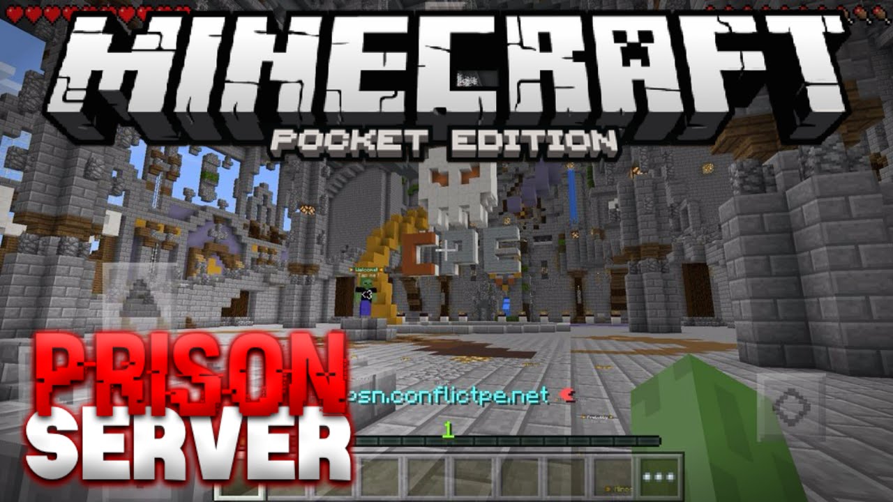 New Prison Server For Minecraft Pe Mcpe 0 14 0 Multiplayer Server Pocket Edition Youtube