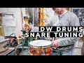 DW DRUMS FACTORY SNARE TUNING METHOD
