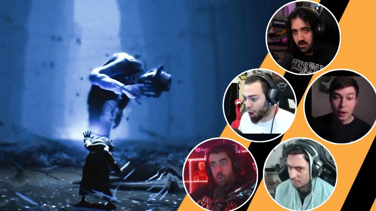 Reacciones de Youtubers a Mono vs Thin Man | Little Nightmares 2