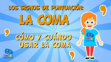 Los signos de puntuación. La coma. Cómo y cuándo usar la coma | Vídeos Educativos para Niños