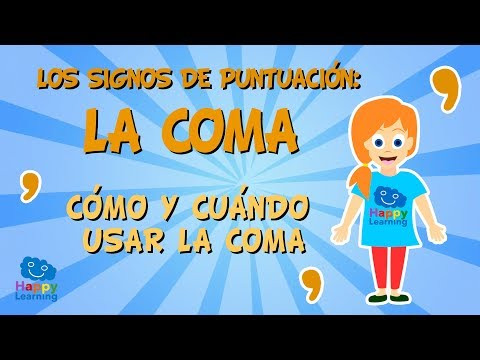 Los signos de puntuación. La coma. Cómo y cuándo usar la coma | Vídeos Educativos para Niños