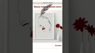 Beauty fashion vector using python turtle #shorts #satisfying #creative