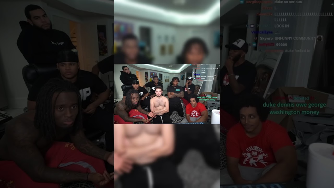 Their fans go crazy  #clips #funny #adinross #fanum #duke #dukedennisclip #streamer #stream #laugh
