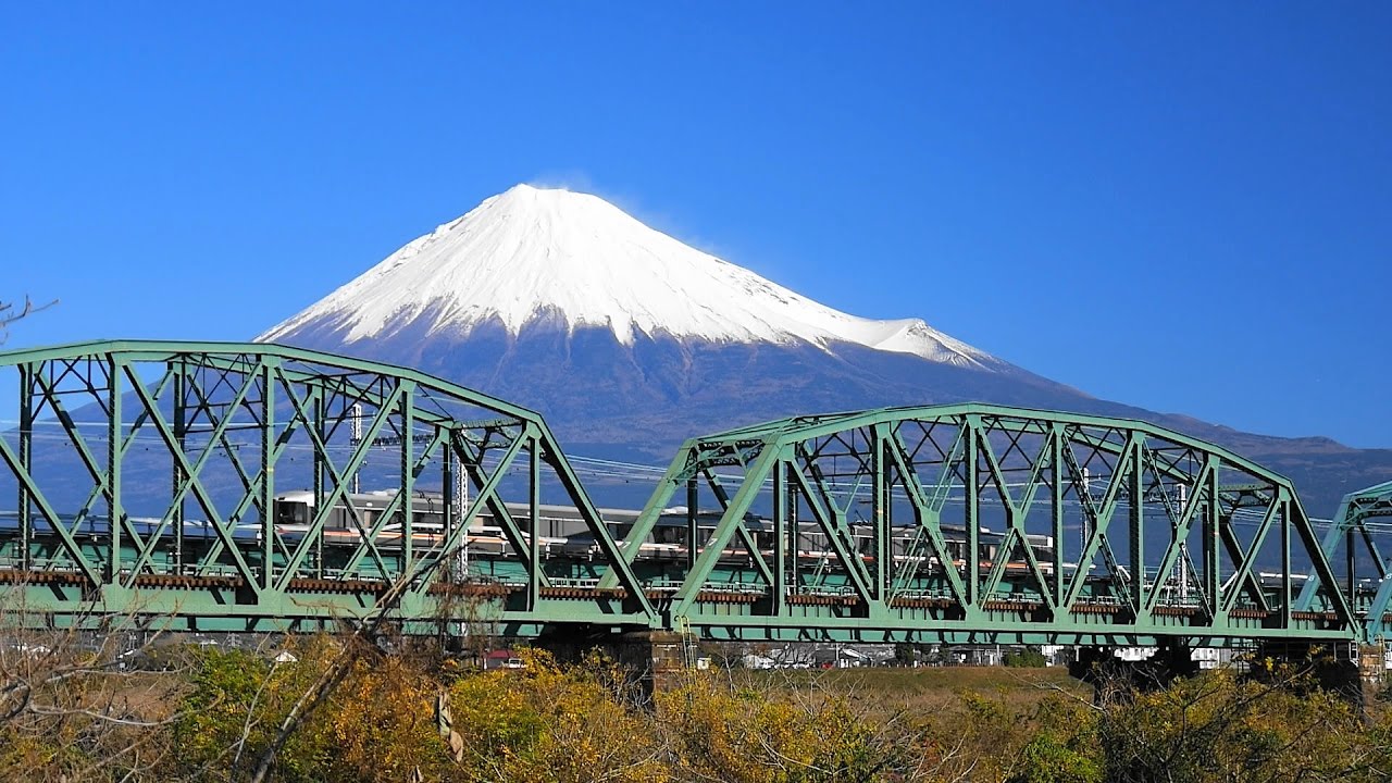 Jr 東海道線 No 4 通過 走行映像 富士川橋梁 鉄橋 富士山 Youtube