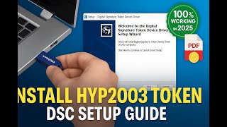 Hyp2003 Dsc Token Installation Fix Token Not Detected Error Digital Signature Setup For Pdf
