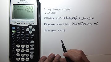 Binomial Distribution with a TI 83/84 Graphing Calculator