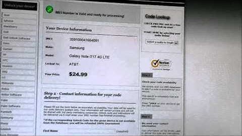 How to Unlock Samsung Galaxy Note 4G LTE  from AT&T  by Unlock Code, from Cellunlocker.net