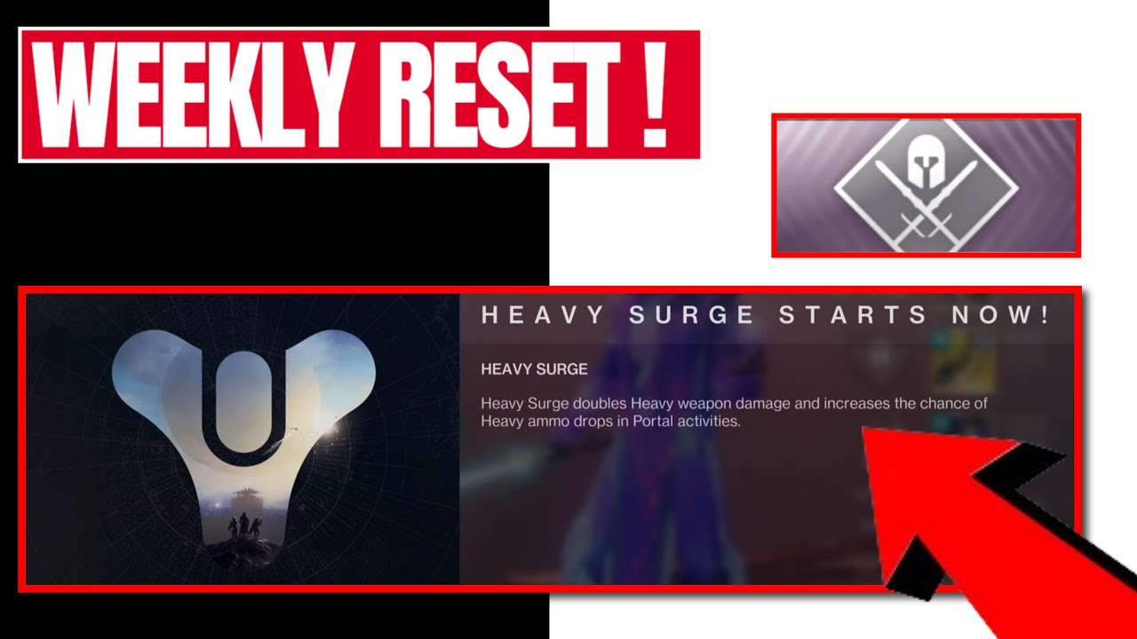 Weekly RESET In Destiny 2 | DOUBLE Heavy SURGE Event | Vanguard Arms Week Rewards | Shiny GM Weapons