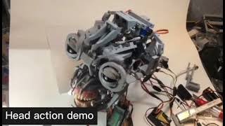 Robot head rotation control: High life servo