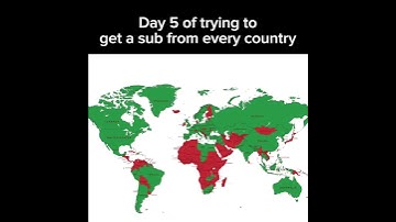 Day 5 of trying to get a sub from every country (comment your country so I can update) #maps #world